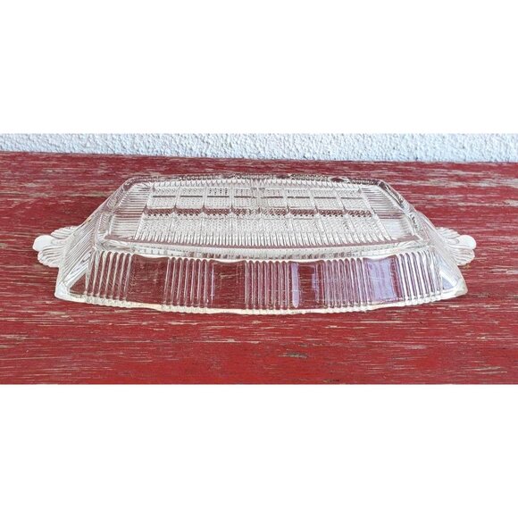 Glass Relish Dish 1930s Condiment Serving Art Deco Desk Organizer - Picture 4 of 7